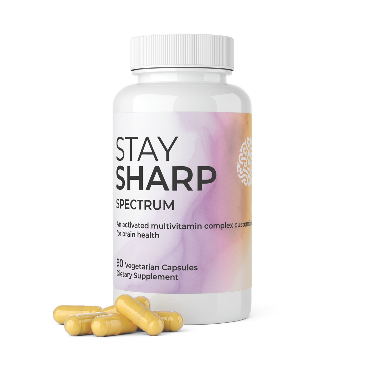 Stay Sharp Spectrum brain-health multivitamin — 90 vegetarian capsules