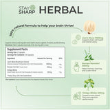 Stay Sharp Herbal supplement facts and ingredients panel